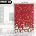 thumbnail image 6 of TSOVTHRID Snowman Christmas Light Snowflake Print Headrest Cover for Recline Chair Non Slip Headrest Protector PU Leather Sofa Head Rest Covers with Adhesive Backed Hook and Loop,17x27in, 2 PCS, 6 of 7