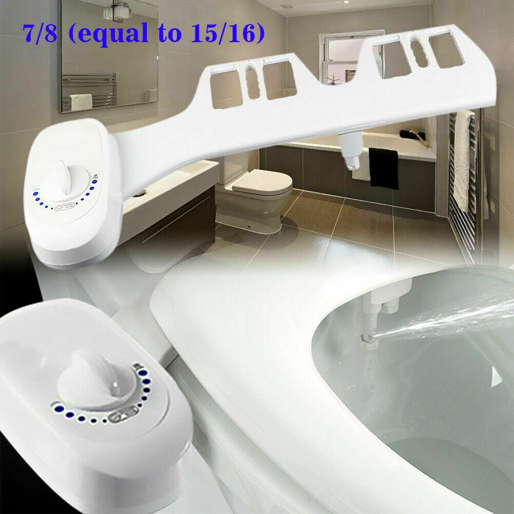 US Toilet Seat Water Spray Non-Electric Mechanical Bidet Toilet Seat Attachment Safe Body Wash Cleaner Flusher Easy to Use