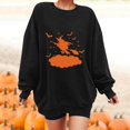thumbnail image 2 of Vedolay Oversized T Shirts Hoodies for Women Oversized Zip Up Hoodies Sweatshirts Fall Casual Drawstring Jackets with Pockets,Black XL, 2 of 4