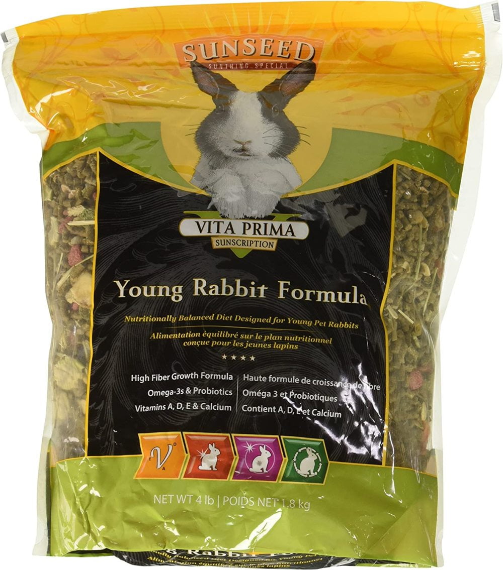 (3 Pack) Sunseed Vita Prima Sunscription Young Rabbit Formula, 4 Lb