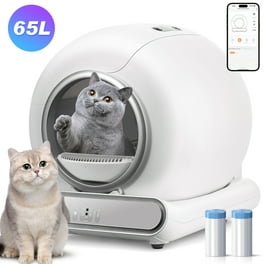 XCLOUD Electric Auto Sifting Cat Litter Box Smart Cleaner with Odor Removal APP Control 65L Walmart