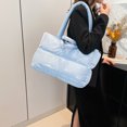 thumbnail image 1 of Bolso Comprador Almohada Hinchazón Acolchado Suave para Mujeres Compras Viajes, 1 of 9