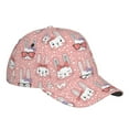 thumbnail image 3 of Kdxio Unisex Girl Rabbit Pattern Baseball Cap Unisex Washed Classic Adjustable Hat, 3 of 8