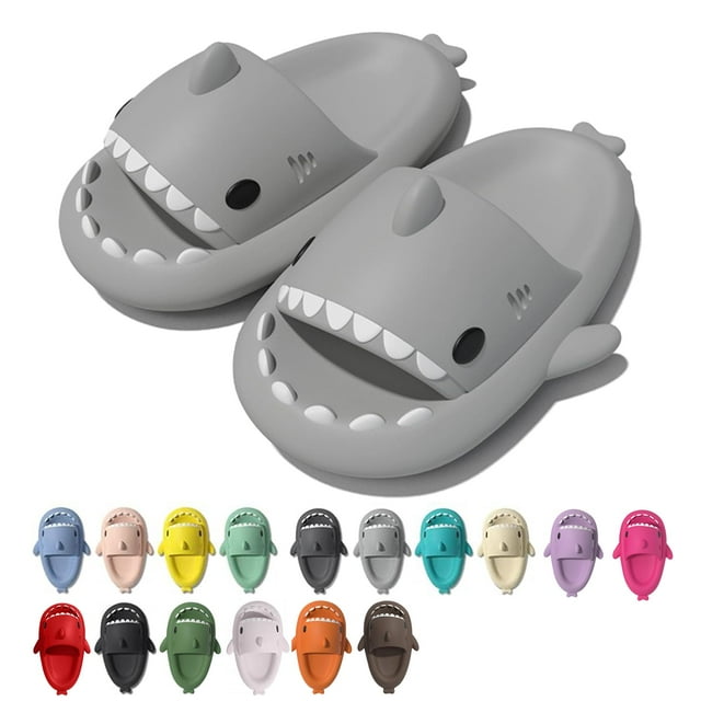 Sandalia rosyclo Shark Cute Slides 38/39 gris antideslizante