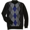 ^^big Men's 1/4 Zip Mock Neck Sweater