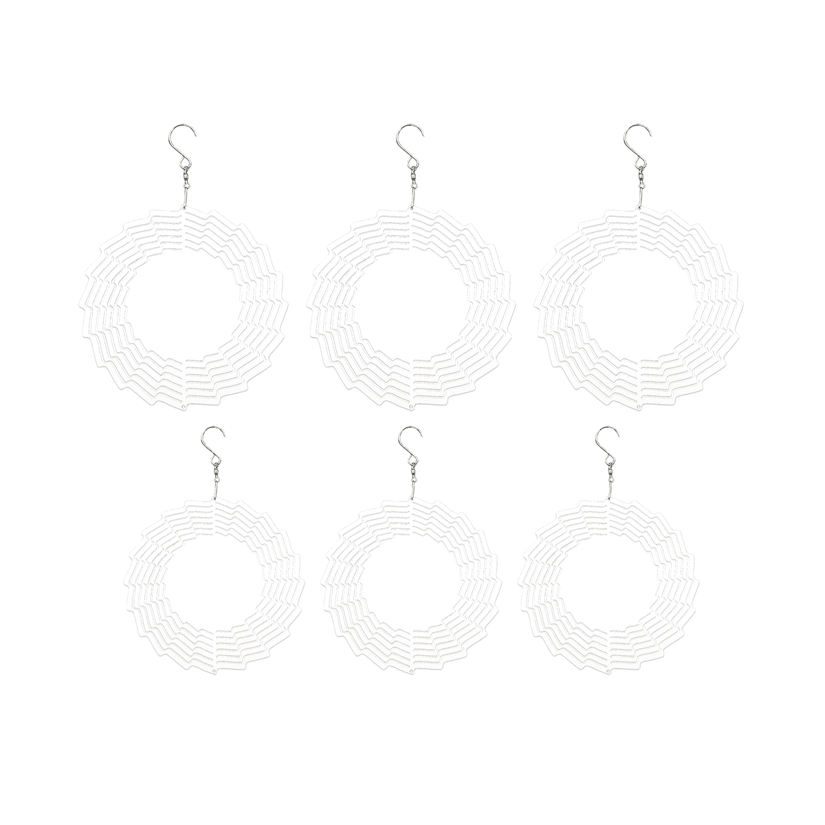 6Pack 10Inch/8Inch Sublimation Wind Spinner Blanks 3D Wind Spinners