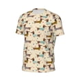 thumbnail image 6 of Wukai Dachshund Dog Print Men's Short-Sleeved Mesh T-Shirt,Quick-Dry Short Sleeve Workout T-Shirt-XX-Large, 6 of 8