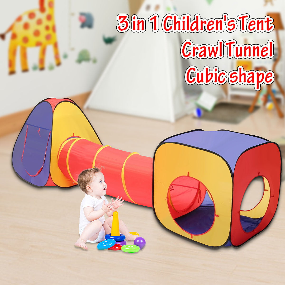 baby crawling tunnel toy