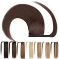 thumbnail image 6 of Benehair Hair Extensions Ponytail Human Hair Wrap Around #2 Dark Brown Hair Ponytail Extension Real Human Hair One Piece 16" 80g, 6 of 12