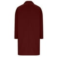 thumbnail image 6 of RYRJJ Women's Wool Peacoat Oversized Notch Lapel Collar Double Breasted Long Trench Overcoat Winter Warm Coats with Pockets(Wine,XXL), 6 of 9