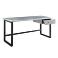 thumbnail image 3 of Bowery Hill Modern Metal Desk in Aluminum, 3 of 5