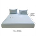 thumbnail image 2 of SIfdSeng Get it Fast Piece Thickened Solid Color Bed Cover Class A Full Solid Color Washed Baby and Grade Bedspread Cover Imitation Pure Bed Sheet Cover for Summer, 2 of 5