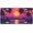 A Beach Sunset Palms, variant on Italian Flag Colors Stripe Front License Plate for Car Designs Stainless License Plate Holder for Men Women Metal Aluminum Decorative Accessory Vanity Tag Standard 6 X 12 Inch (4 Holes)
