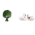 thumbnail image 1 of Elegante Colección De Esculturas De Resina De Cisne Y Pavo Real Para Dormitorio, Oficina, Sala De Estar, Estantería, Decoración Del Hogar Y Adorno Navideño., 1 of 8