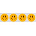 thumbnail image 2 of Fluorescent Orange Happy Face Stickers | 0.75" Inch Round | 500 Pack, 2 of 2
