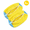 yellow, variant on 2 Pack Shoe Washing Bags for Washing Machine, Chenille Sneaker Laundry Bags, Anti-Deformation Shoe Wash Protectors for Sneakers, Flats and Daily Shoes in Gray Yellow Sky Blue