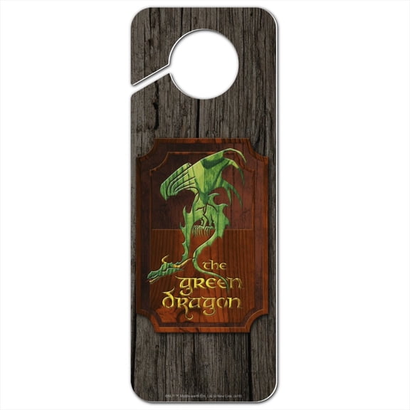 Lord of the Rings The Green Dragon Plastic Door Knob Hanger Sign