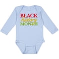 thumbnail image 3 of Inktastic Black History Month- Red, Green, Yellow Boys or Girls Long Sleeve Baby Bodysuit, 3 of 5