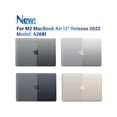 thumbnail image 4 of Compatible avec Étui pour MacBook Air 13,6 Pouces Modèle 2022 A2681 Puce M2 avec Écran Liquid Retina Touch ID, Étui de Protection pour Portable avec Housse de Clavier, 4 of 7
