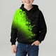 thumbnail image 4 of Sudadera con capucha para niño, con estampado de color, manga larga, informal, deportiva, con capucha, manga larga, sudadera con capucha, top con inserciones en los hombros, blusa de poliéster para ni, 4 of 7
