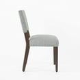 thumbnail image 4 of HomePop Open Back Dining Chair with Nailhead Trim, Set of 2, Gray, 4 of 12