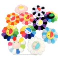 thumbnail image 2 of Ins Hot Kawaii Smile Sunflower Pendant With Label Soft Flower Gold/Silver Brooch Stuffed Doll Colorful Plush Toy Bag Decor Gift, 2 of 5