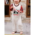 thumbnail image 5 of Christmas Family Matching Pajamas Sets Christmas PJ's Print Top and Plaid Pants Jammies Sleepwear, 5 of 7