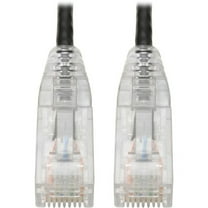 Tripp Lite Cat6 Utp Patch Cable (rj45), M/m, Gigabit, Snagless, Molded, Slim, Black, 1 Ft.