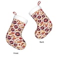 thumbnail image 3 of Haiem rock music Skull record Pattern Christmas Stockings, Personalized 18 Inches Knit Christmas Stockings Xmas Hanging Stockings for Family Christmas Decorations, 3 of 7