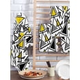 thumbnail image 2 of Yellow Black Geometric Kitchen Dish Towels for Drying Dishes Set of 4, Abstract Art Modern Line Waffle Weave Microfiber Hand Tea Bathroom Towels Quick Dry & Absorbent Towel 15.7x23.6, 2 of 7