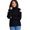 Black - black, variant on I.N.C Womens Turtleneck Cold Shoulder Pullover Sweater, Black, X-Large