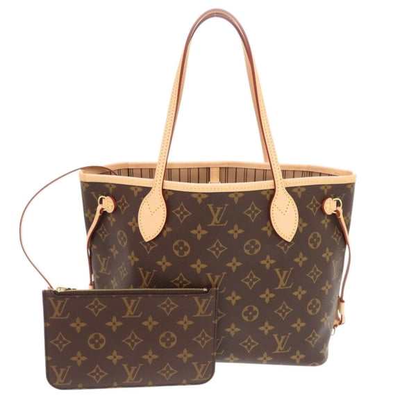 Pre-Owned Unused Louis Vuitton Neverfull PM Monogram M46979 IC Chip Brown Tote Bag LV 0976