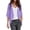 Light Purple, variant on Women Cardigan 3/4 Sleeves Open Front Lightweight Soft Netted Knit Draped Ruffles Cardigan Kimono Cover Ups Beige L