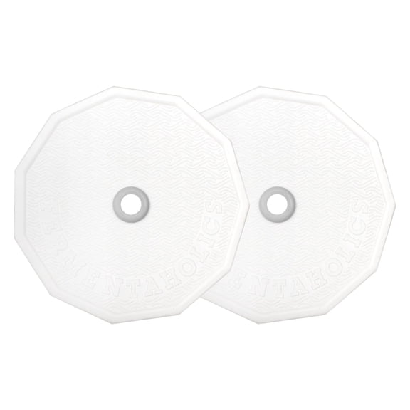 Fermentaholics 2 Pack - 110mm One Gallon Fermentation Lid & Gasket - Airtight Lid Turns Gallon Jar Into A Fermenter - Make Beer, Wine, Mead, Cider & More AIRLOCK SOLD SEPARATELY
