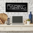 thumbnail image 2 of Stupell Industries Bold Daring Text Black White Paint Stroke Inspired Canvas Wall Art by Daphne Polselli, 2 of 5