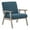 Blue-Grey, variant on Weldon Armchair in Gray Fabric with Brushed Gray Finished Frame