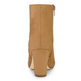 thumbnail image 3 of Unique Bargains Women's Side Zipper Block Heel Ankle Boots, 3 of 6