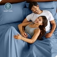 thumbnail image 4 of Bare Home Pillowcase Set - Envelope Closure - Premium 1800 Collection - Double Brushed - Ultra Soft - Standard Size, Coronet Blue, 2 Count, 4 of 8