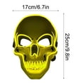 thumbnail image 2 of Coollooc Halloween LED Skull Mask, Horror Screm Scary Mask with Light, Masque for Creepy Party Masquerade, LED Face Mask for Men Women Halloween Festival Party(D), 2 of 8