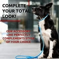 thumbnail image 5 of Glamour Rolled Leather Dog Leash for Small Medium and Large Dogs | Heavy Duty Strong Leather Puppy Leash for Outdoor Walking Running Training | Strong Dog Leashes for Large Breed Dogs - Blue, 5 of 6