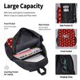 thumbnail image 4 of Balery Christmas Red Balls Mochila escolar 3 en 1 para niños: mochila resistente con lonchera térmica y estuche para lápices. Mochila escolar para niños y niñas., 4 of 7
