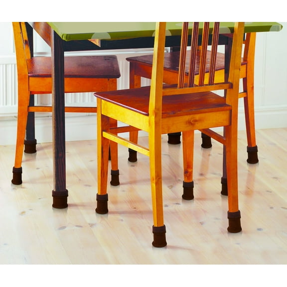 IdeaWorks - Furniture Booties - Polyester Floor Savers Scratch Proof - Set of 4 - Brown 0.12lb