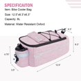 thumbnail image 3 of Bolsa Térmica para Portaequipajes de Bicicleta RAYMACE con Luz Trasera 8L Rosa, 3 of 6