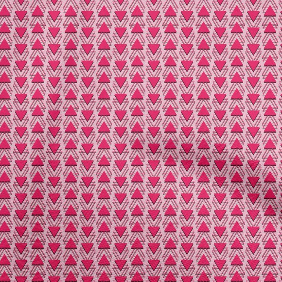 oneOone Polyester Spandex Pink Fabric Geometric Diy Clothing Quilting Fabric Print Fabric By Yard 56 Inch Wide