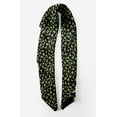 thumbnail image 2 of Bimba Green Alphabet Text Printed Pure Silk Scarf Neck Wrap Summer Hair Bandanas For Women 40 x 80 Inches, 2 of 6