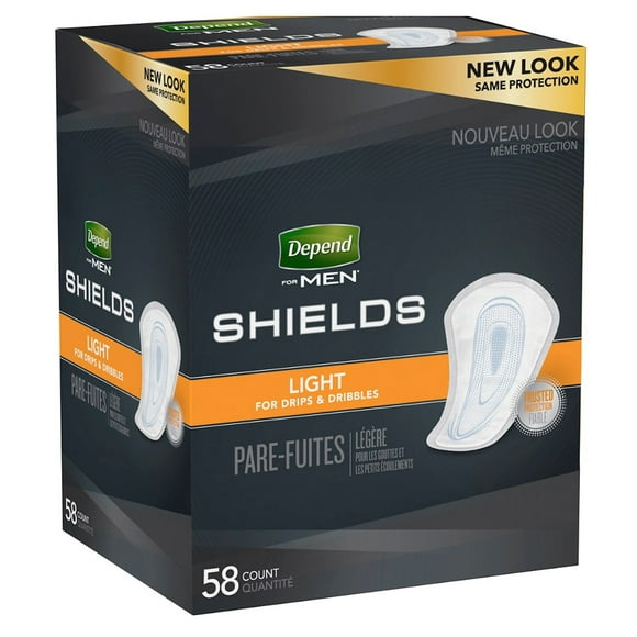 Protectores para incontinencia Depend Men Light Absorbency x58