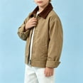 thumbnail image 6 of YunPes Boys Denim Jacket Full Zip Fashion Baggy Collar Jean Jacket Vintage Cargo Outerwear for Kids Fall Winter Casual Versatile Clothes, 6 of 7