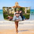 thumbnail image 3 of AISENIN Custom Beach Towels with Picture Personalized Towel Design Your Name Photo Logo Towels For Summer Vacation Wedding Birthday Gift for Kids Women Men 30*60Inch, 3 of 5