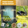 thumbnail image 6 of Metal Dog Pooper Scooper for Yard - 3.2Gal Dog Poop Trash Can Outside with Pedal - Pet Waste Container Outdoor - Stainless Steel Garbage Bucket with Lid - Black Trash Bin, Long Handle Tray and Rake, 6 of 7