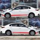 thumbnail image 3 of Universal Car Auto Racing Body Side Stripes vinilo modificado raya, 3 of 7